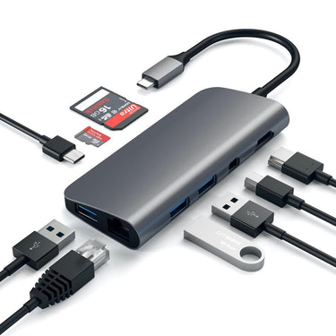 satechi usb-c multimedia adapter 4k ethernet mini displayport